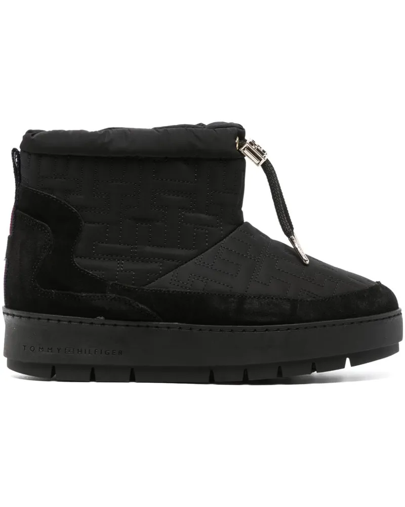 Tommy Hilfiger Pantoletten mit Plateau - Schwarz Schwarz