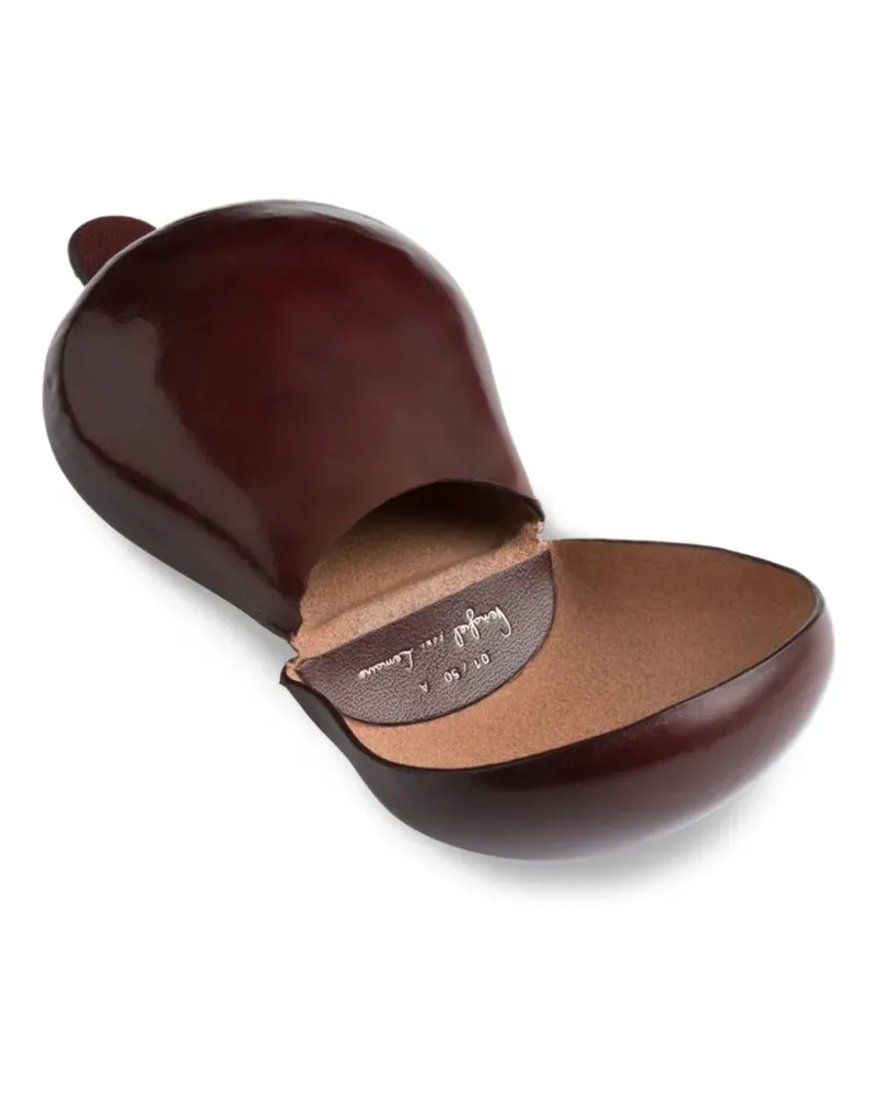 Christophe Lemaire x Carlos Penãfield Münztäschchen in Kastaniettenform - Braun Braun