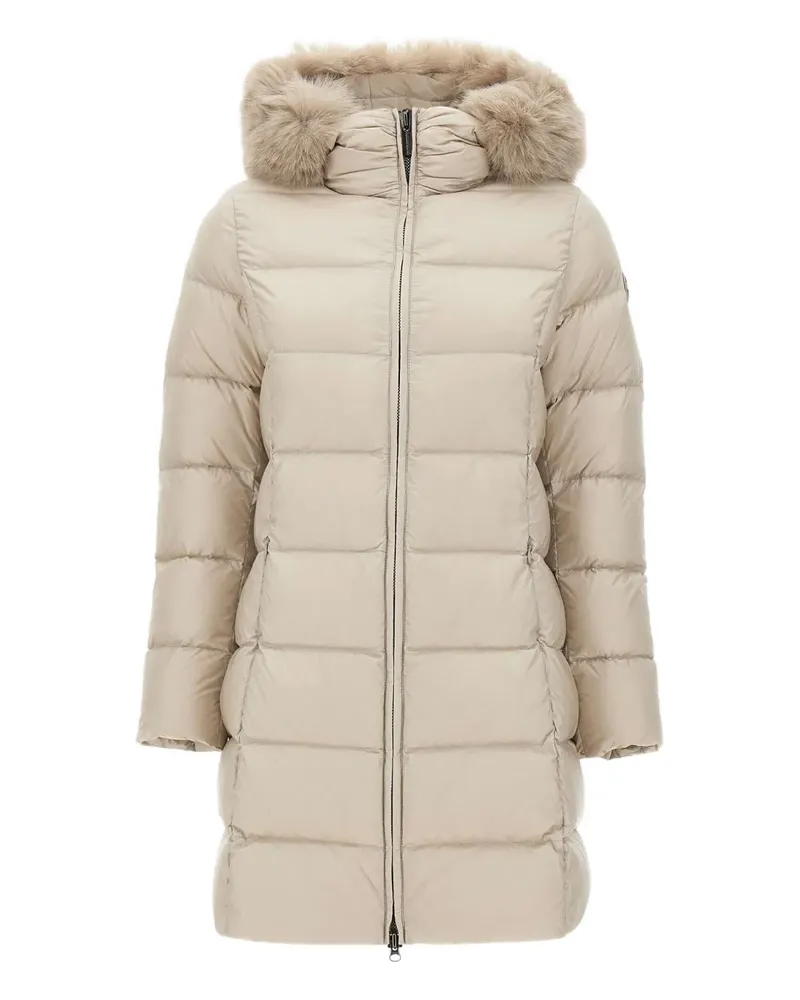 Colmar Wattierter Mantel mit Faux-Fur-Besatz - Nude Nude