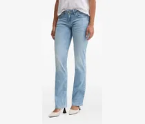 Hermosa Jeans mit verzierten Knöpfen - Blau