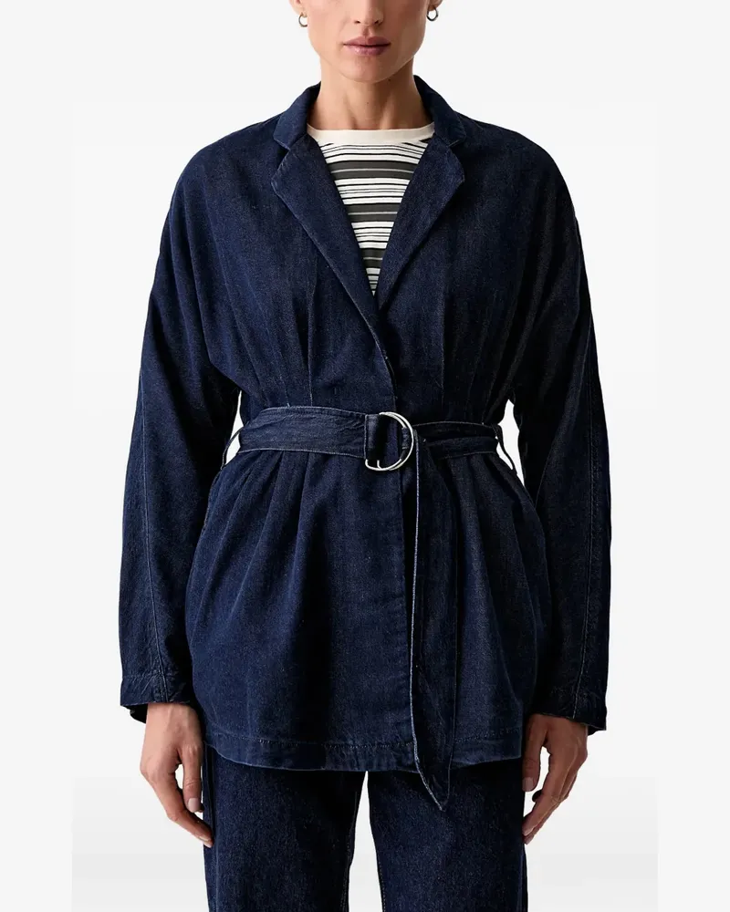 Rag & Bone Jeansjacke mit Gürtel - Blau Blau