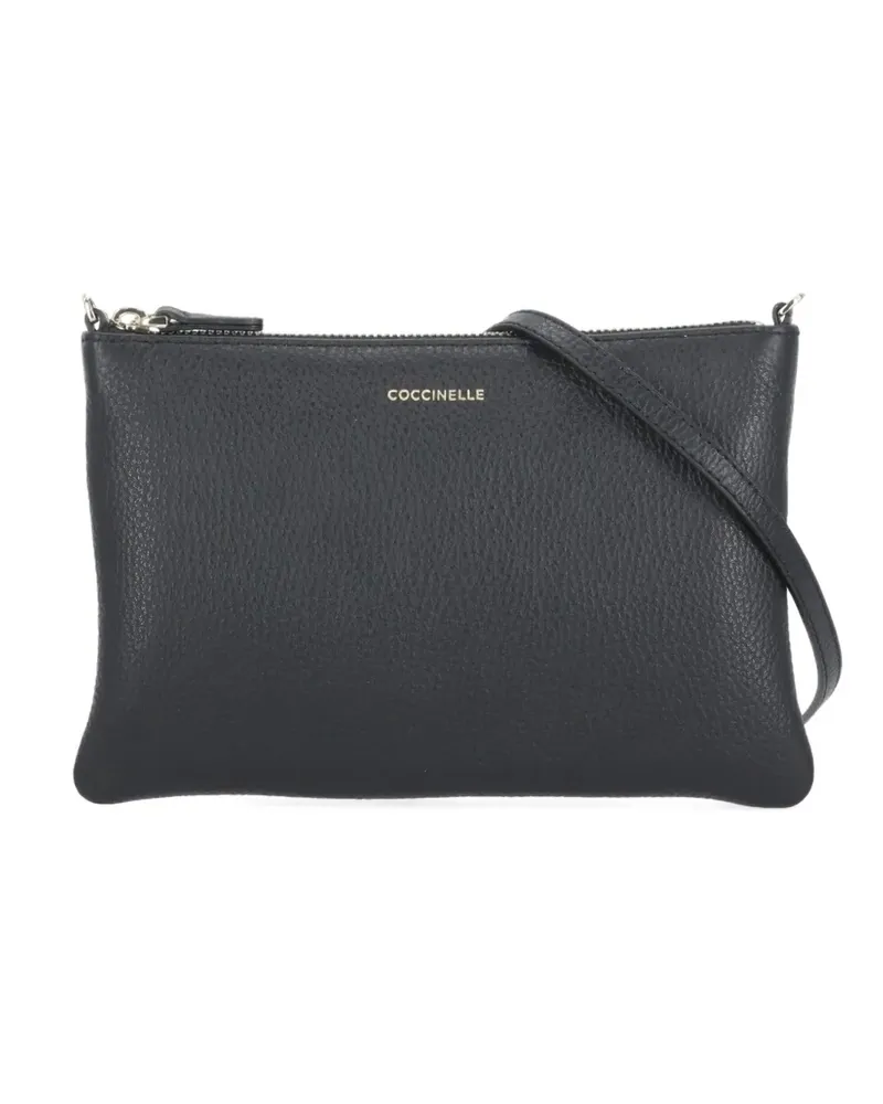 Coccinelle small pebbled-leather cross-body bag - Schwarz Schwarz