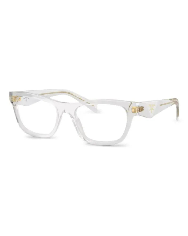 Prada Brille mit eckigem Gestell - Weiß Weiß