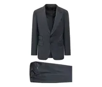 Shelton peak-lapel suit - Blau
