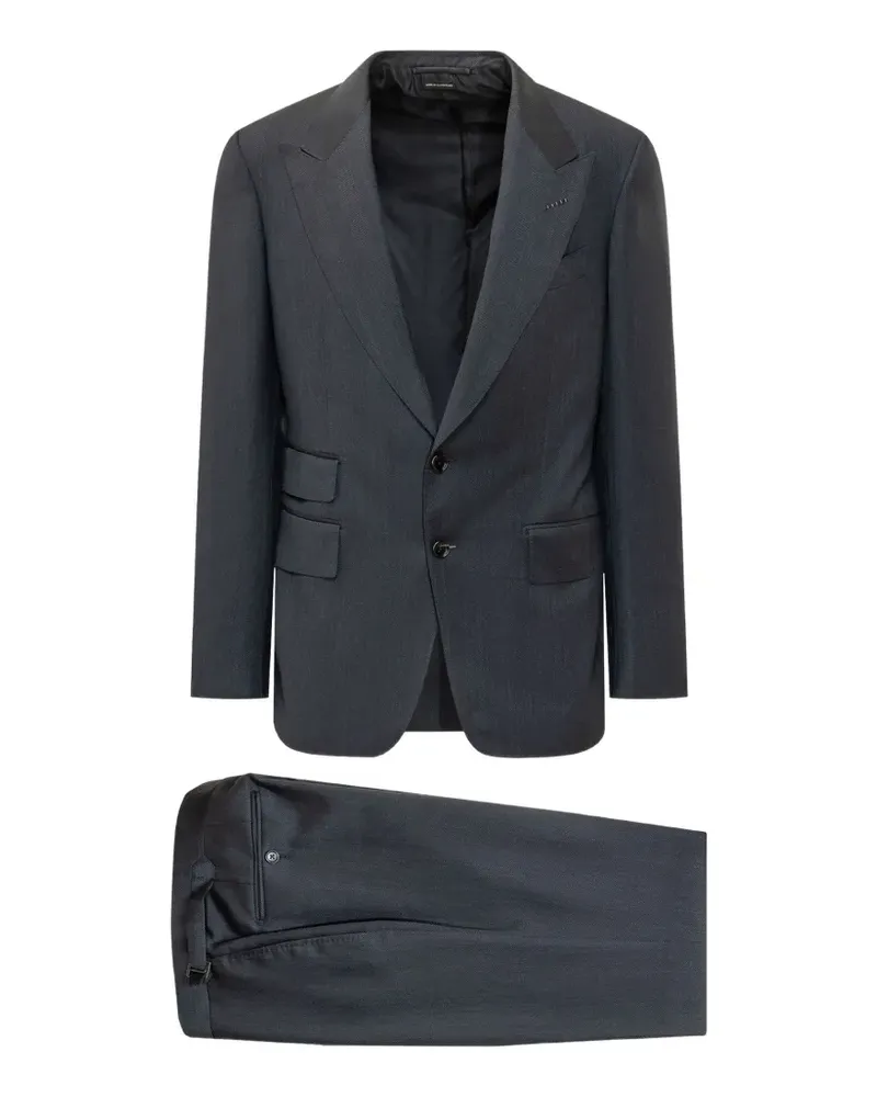 Tom Ford Shelton peak-lapel suit - Blau Blau