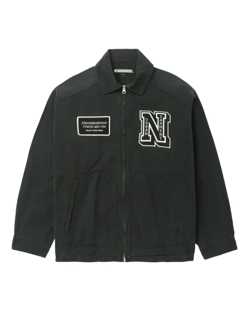 Neighborhood Jacke mit Reißverschluss - Schwarz Schwarz