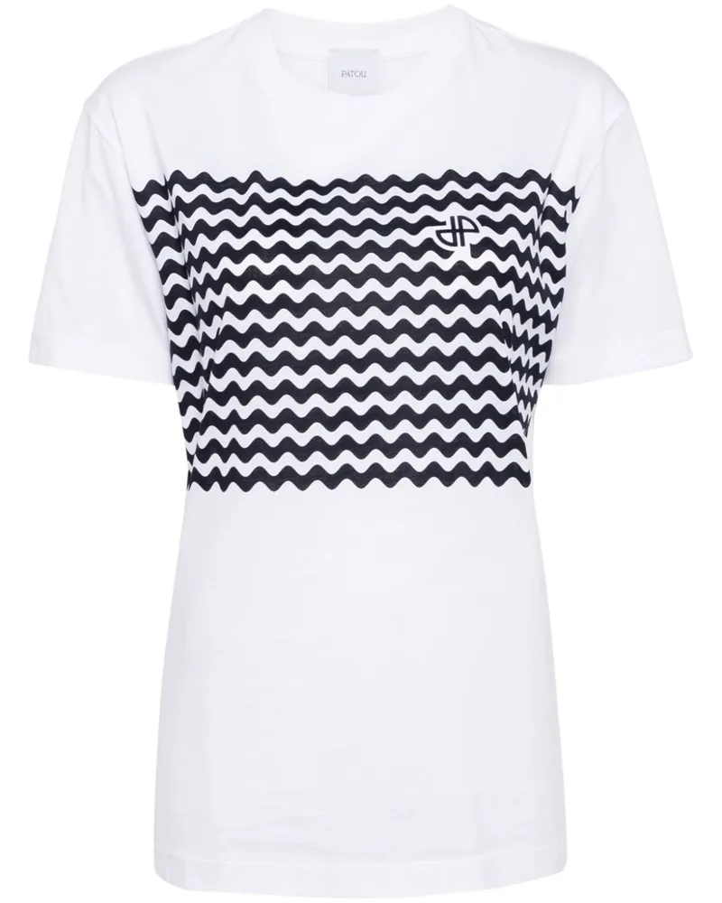 Patou Waves T-Shirt aus Bio-Baumwolle - Weiß Weiß