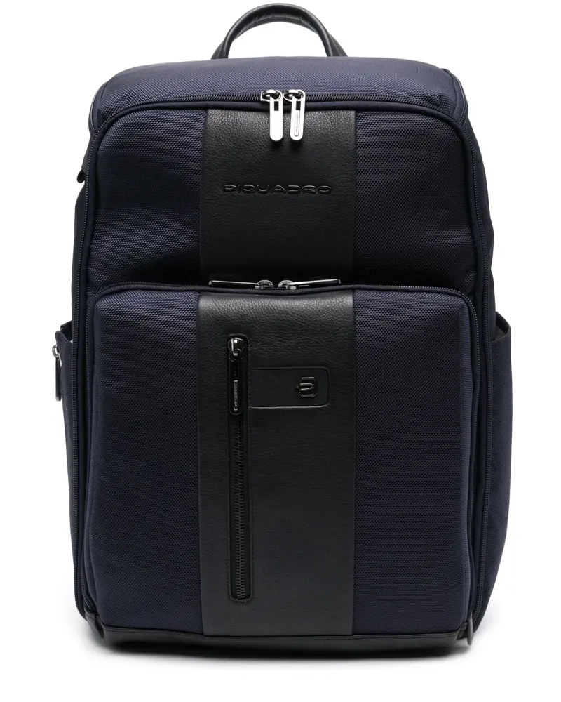 Piquadro Rucksack aus Canvas - Blau Blau