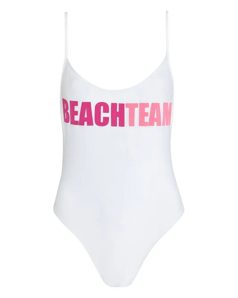 Amir Slama Beach Team Badeanzug - Weiß Weiß