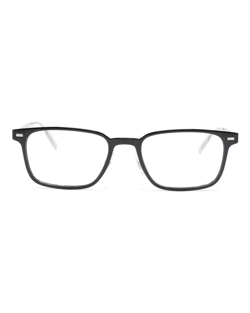 Montblanc Brille mit eckigem Gestell - Schwarz Schwarz
