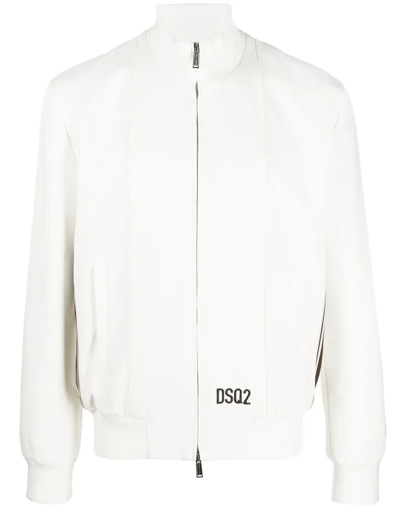 Dsquared2 Bomberjacke mit gestreiftem Detail - Nude Nude