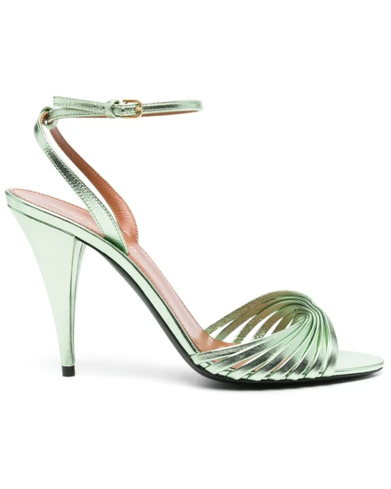 Saint Laurent Tina Sandalen 100mm - Grün Grün
