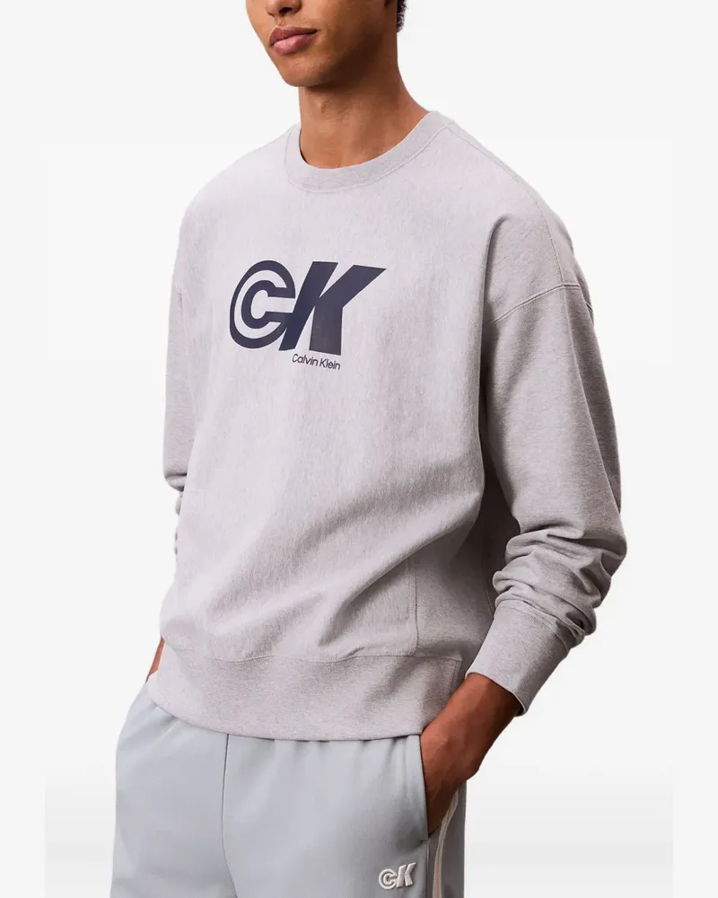 Calvin Klein logo-print sweatshirt - Grau Grau