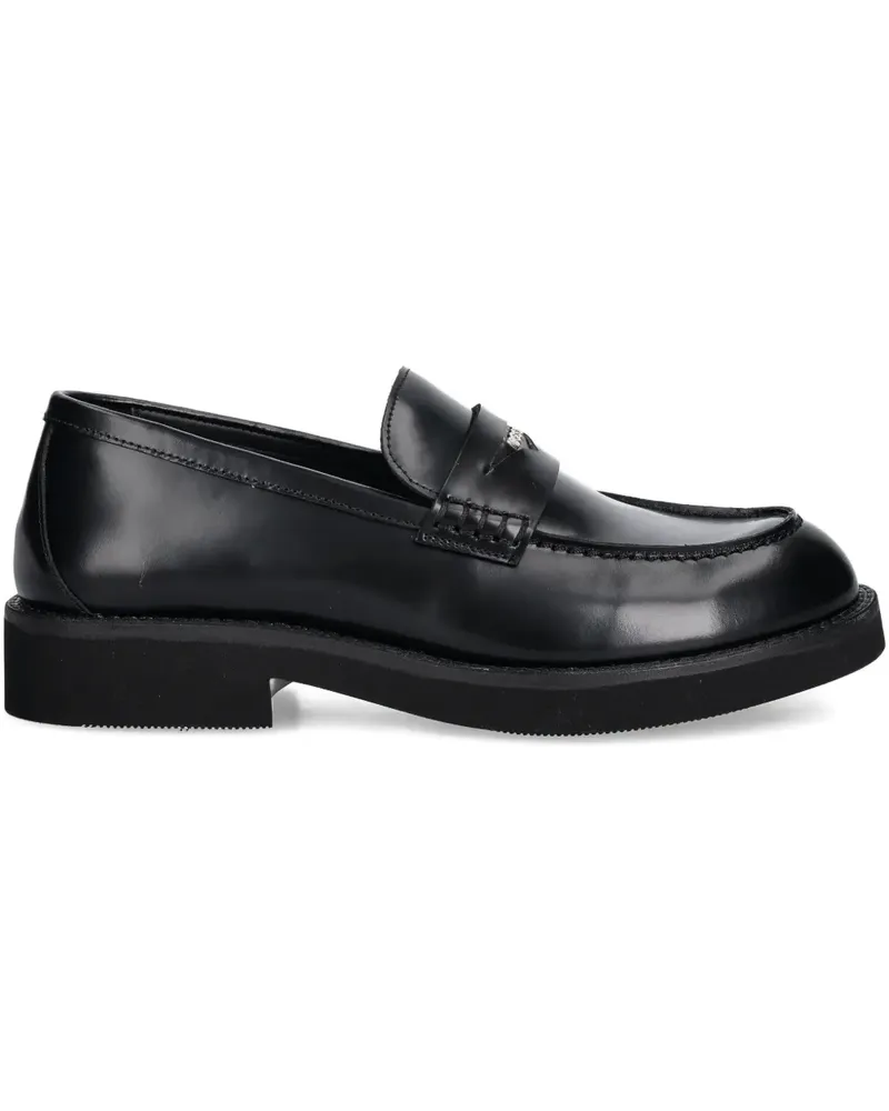 HUGO BOSS Penny-Loafer aus Leder - Schwarz Schwarz