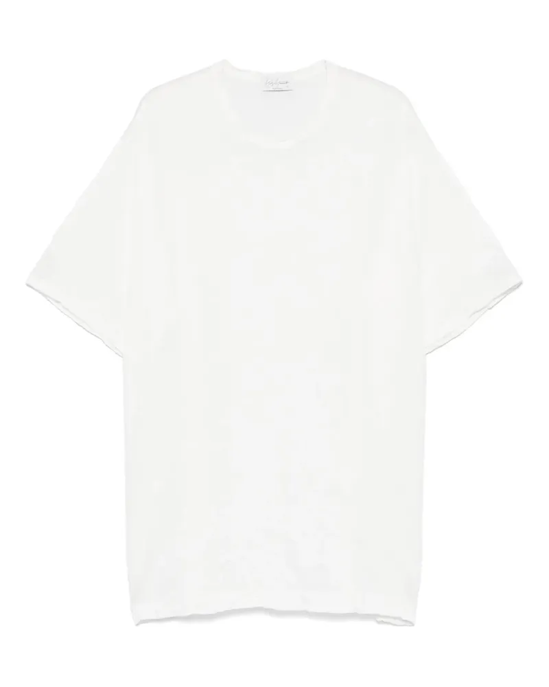 Yohji Yamamoto Klassisches T-Shirt - Weiß Weiß