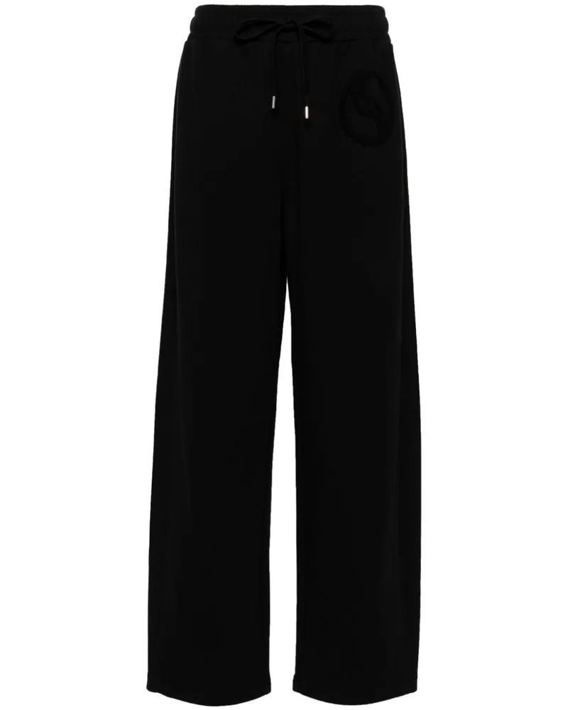 Stella McCartney Hose mit geradem Bein Schwarz