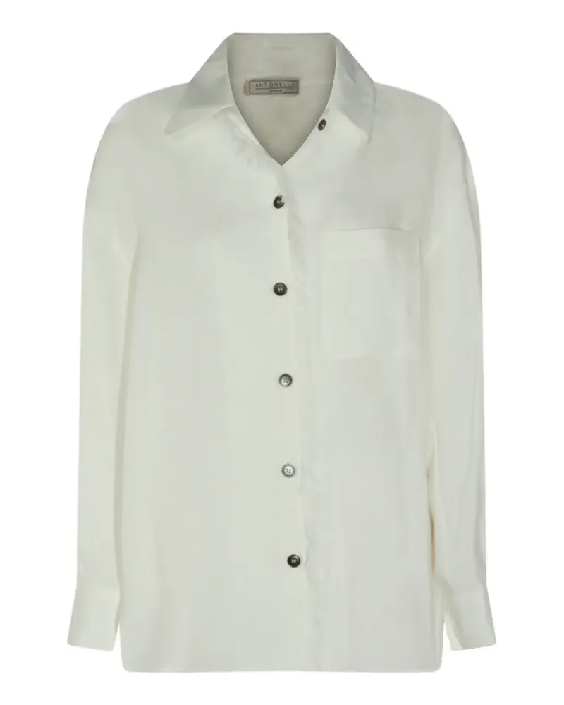 Antonelli Firenze fringed buttoned shirt - Nude Nude