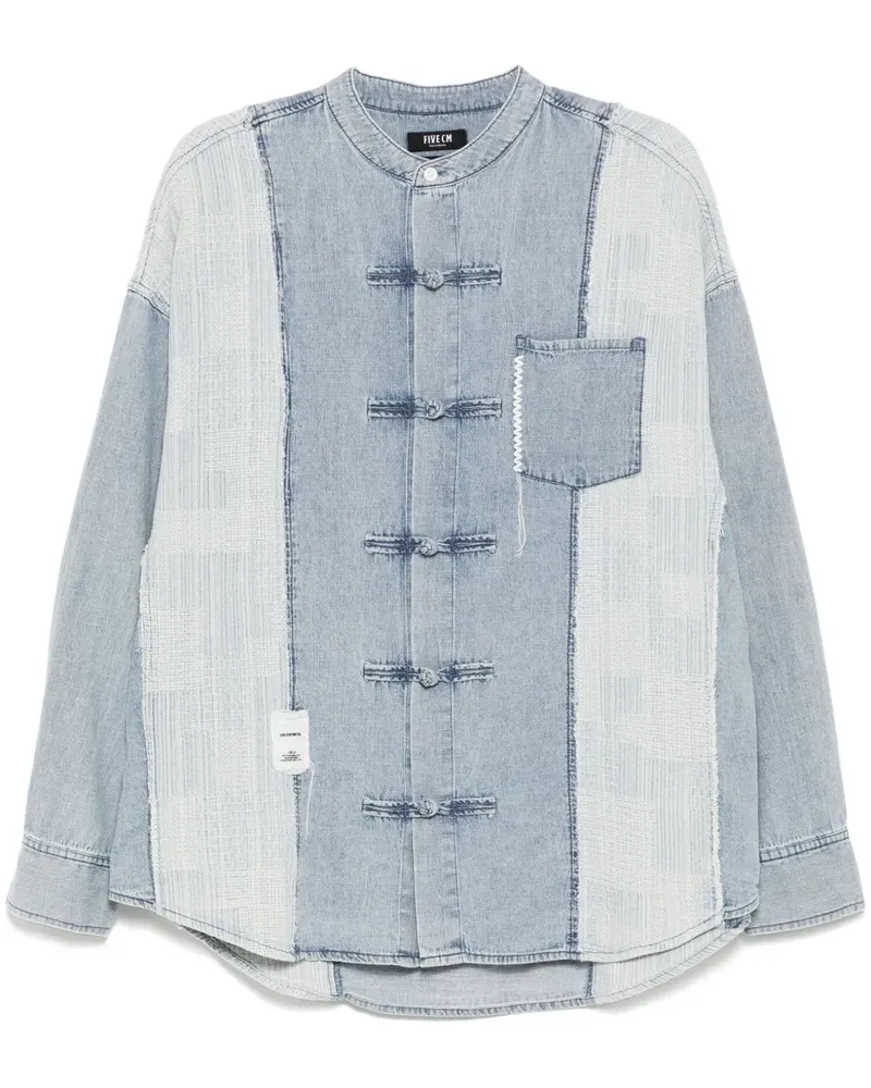 FIVE CM Klassisches Jeanshemd - Blau Blau