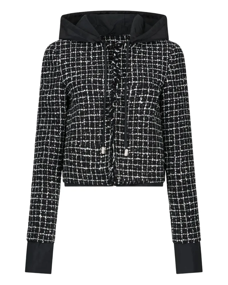 Liu Jo bouclé frayed jacket - Schwarz Schwarz