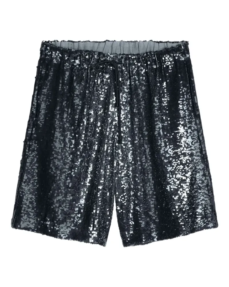 Dries van Noten Shorts mit Paillettenverzierung - Blau Blau