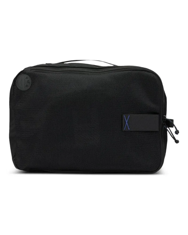 PORTER-YOSHIDA & CO Clutch mit Mesh-Einsatz - Schwarz Schwarz