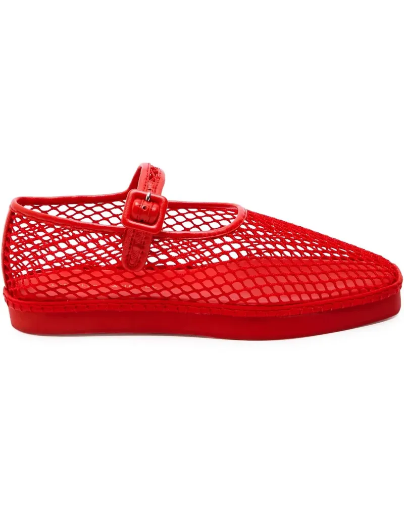 Loeffler Randall Rita Ballerinas aus Mesh - Rot Rot