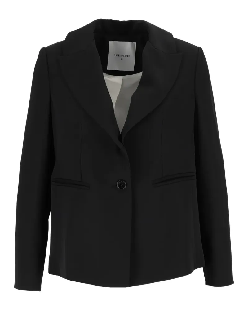 SHIRTAPORTER fringe-detail blazer - Schwarz Schwarz