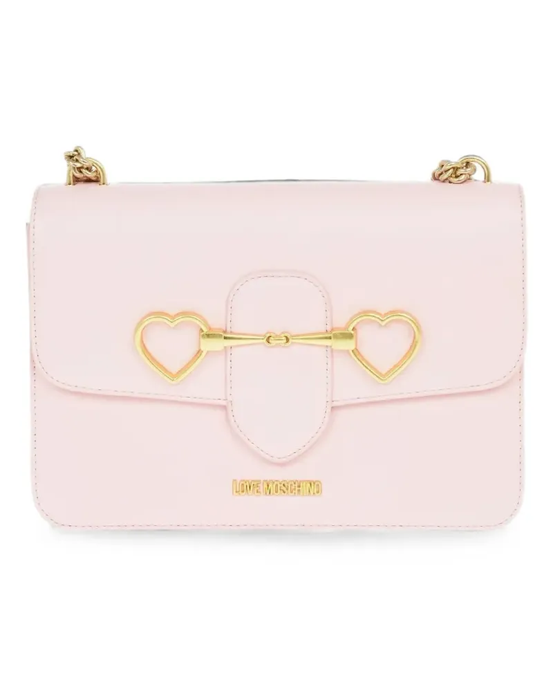 Moschino heart-detail shoulder bag - Rosa Rosa