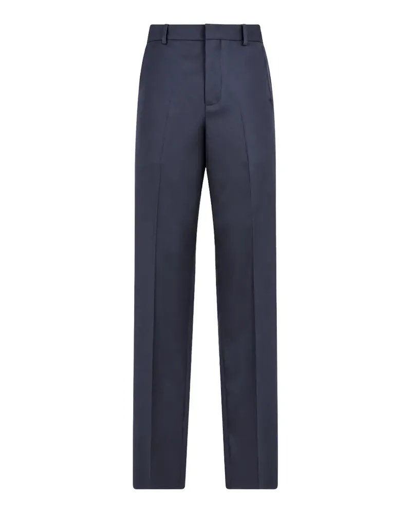 Billionaire pressed-crease tailored trousers - Blau Blau