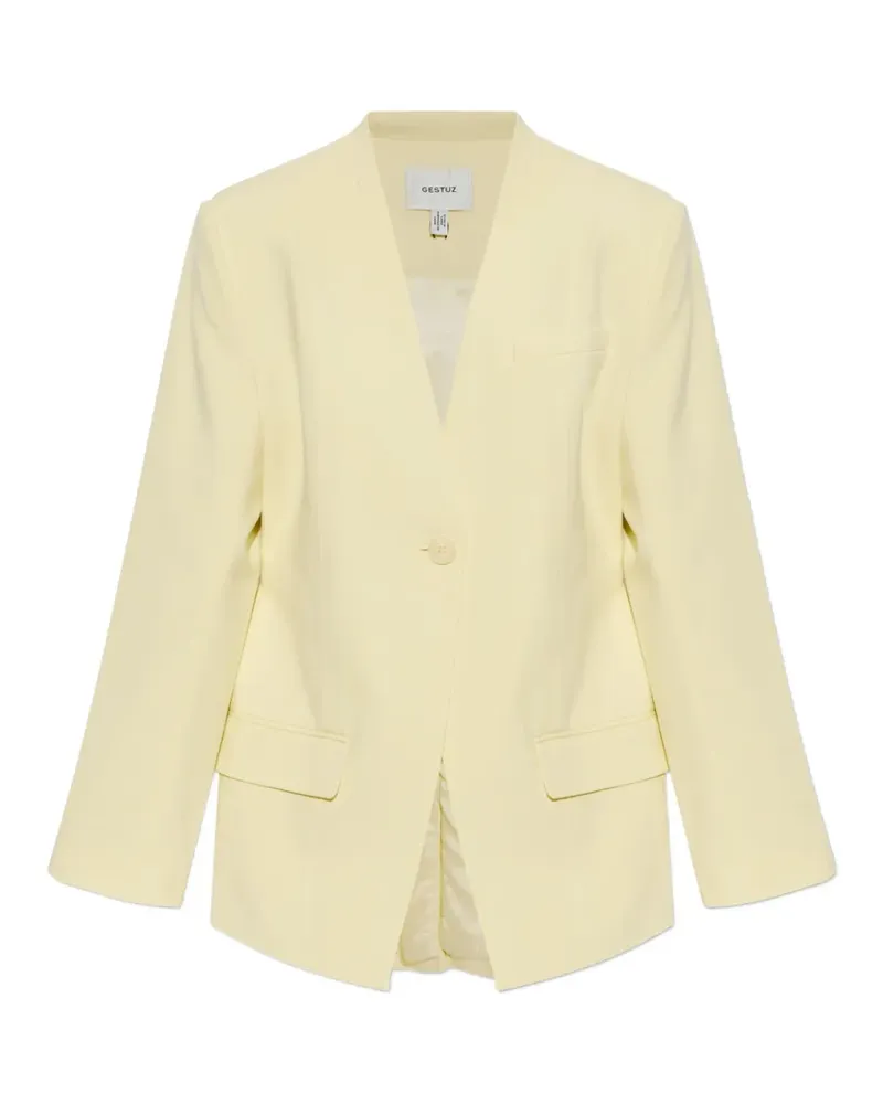 Gestuz Gzcia single-breasted blazer - Gelb Gelb