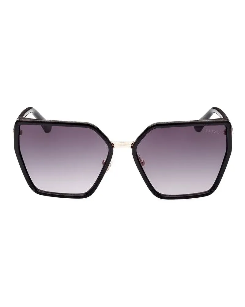Guess geometric-frame sunglasses - Schwarz Schwarz