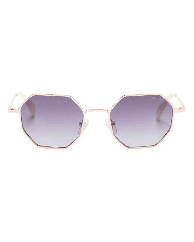 Komono Jean Sonnenbrille mit geometrischem Gestell - Gold Gold