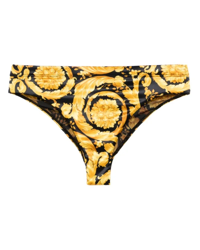 Versace Slip mit Barocco-Print - Schwarz Schwarz