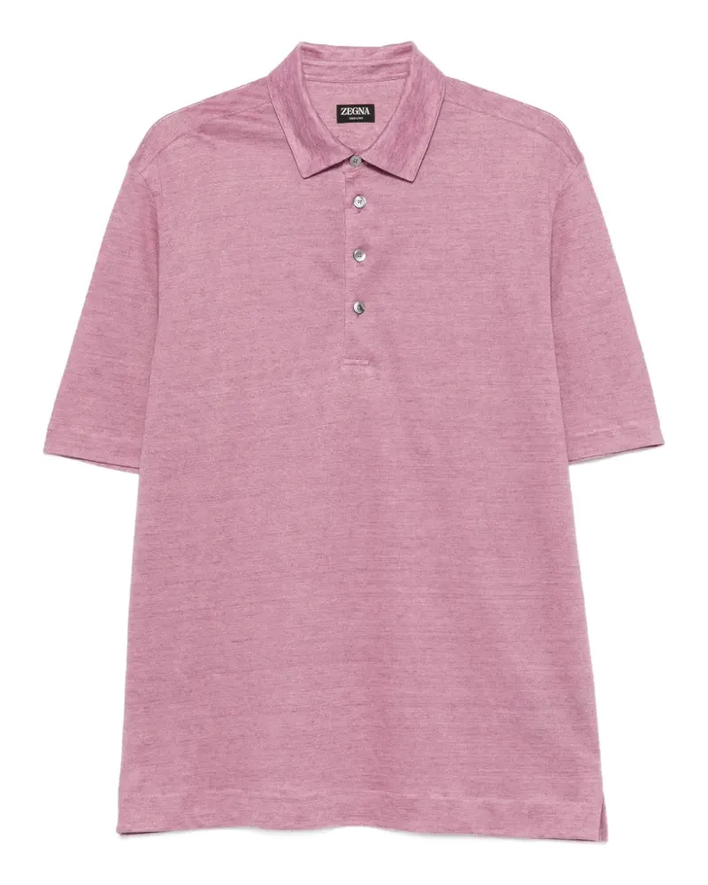 Ermenegildo Zegna short-sleeve polo shirt - Rosa Rosa