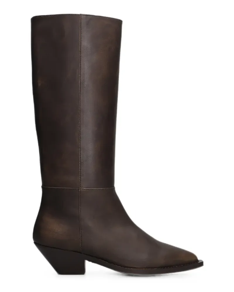 Via Roma 15 pointed-toe cowboy boots - Braun Braun