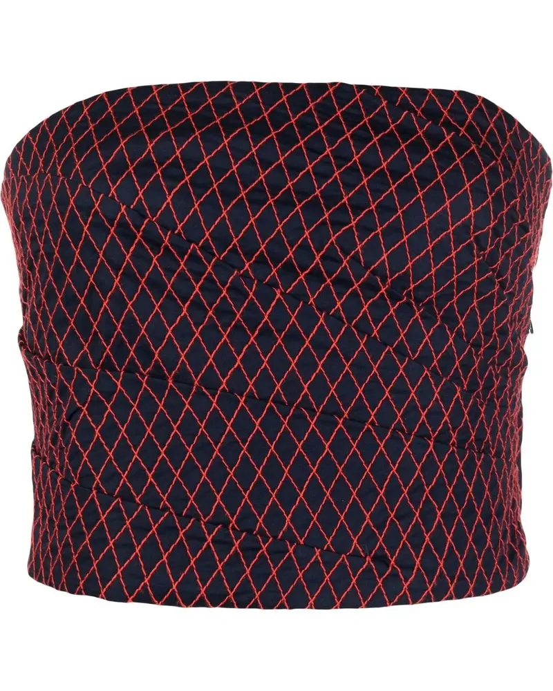 Tory Burch Bandeau-Top - Blau Blau