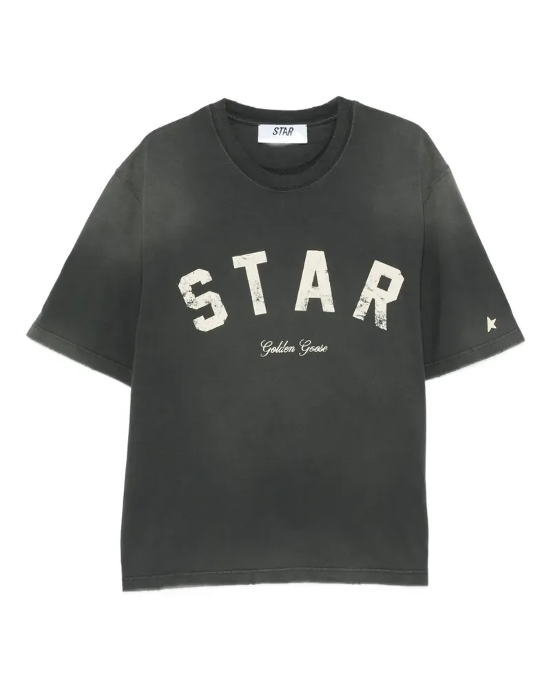 Golden Goose T-Shirt im Distressed-Look - Grau Grau