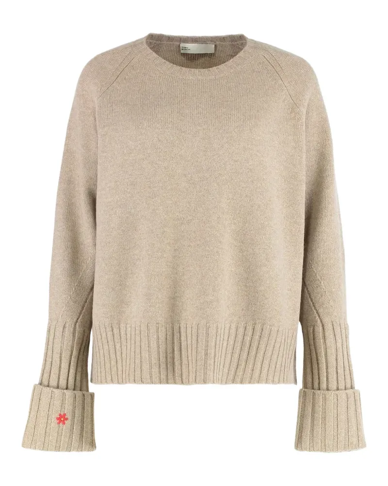 Tory Burch crew-neck sweater - Nude Nude