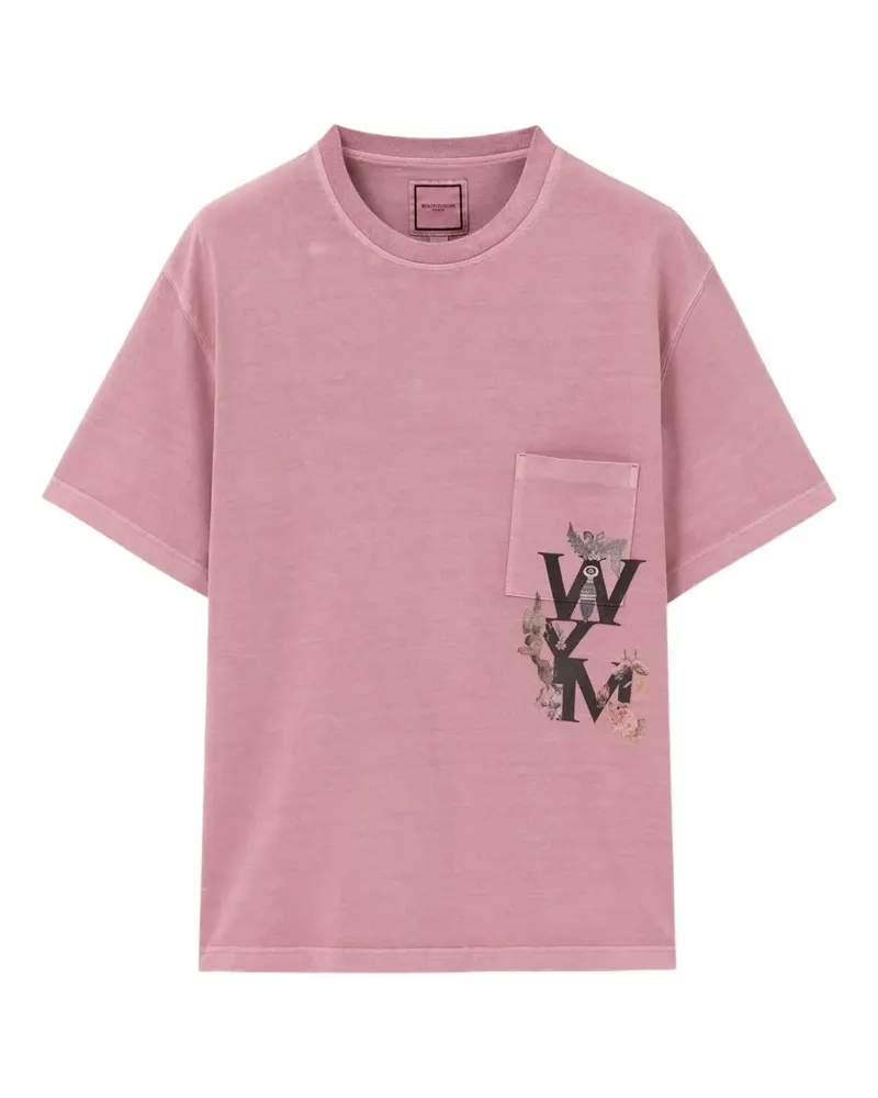 Wooyoungmi Wym T-Shirt mit Print - Rosa Rosa