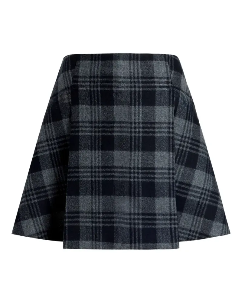 Proenza Schouler Cassia plaid wool mini skirt - Grau Grau