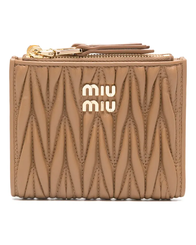 Miu Miu Matelassé-Portemonnaie - Braun Braun