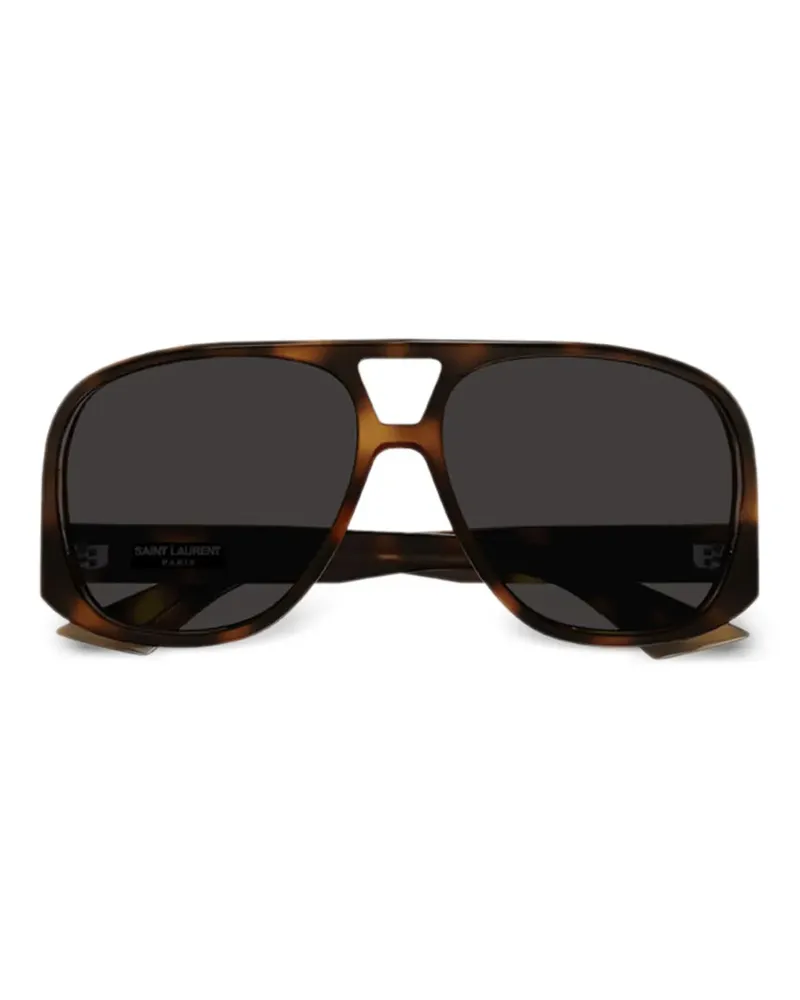 Saint Laurent pilot-frame sunglasses - Braun Braun