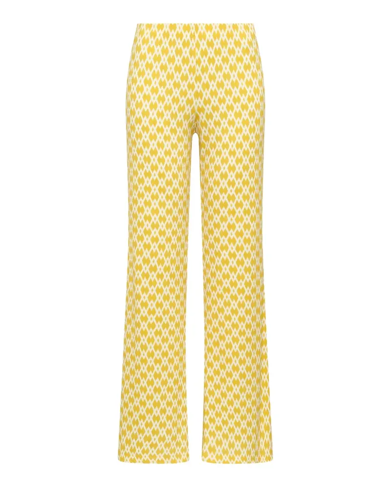Maliparmi Diamond Glow geometric-print trousers - Gelb Gelb