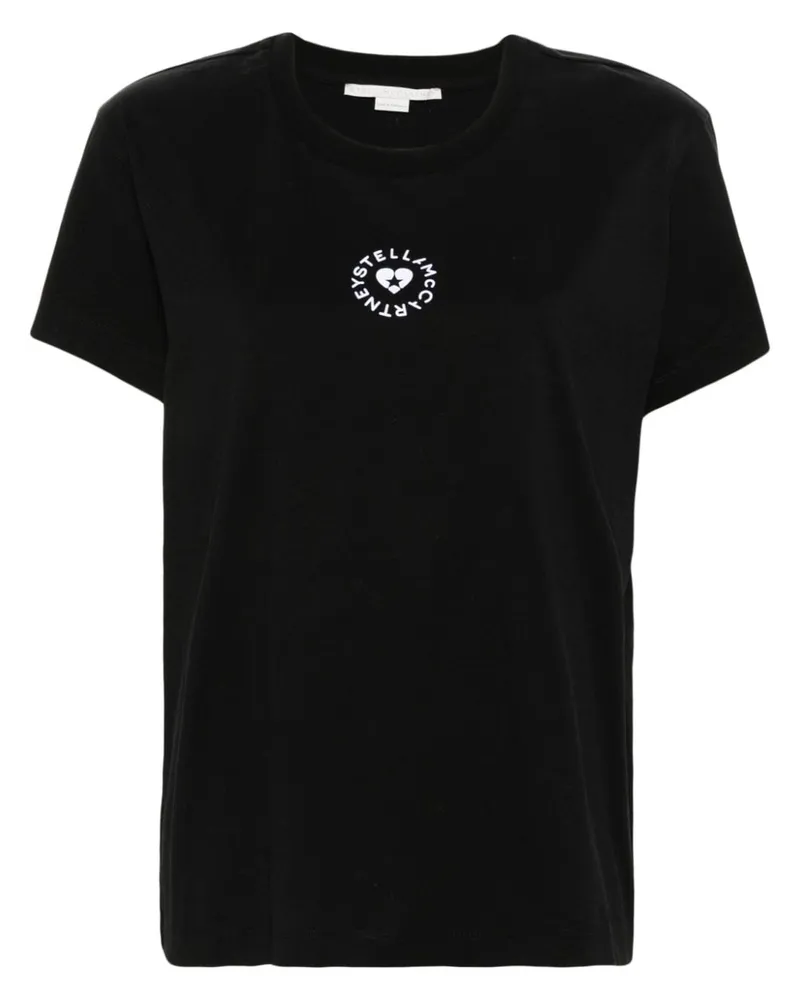 Stella McCartney Lovestruck T-Shirt - Schwarz Schwarz