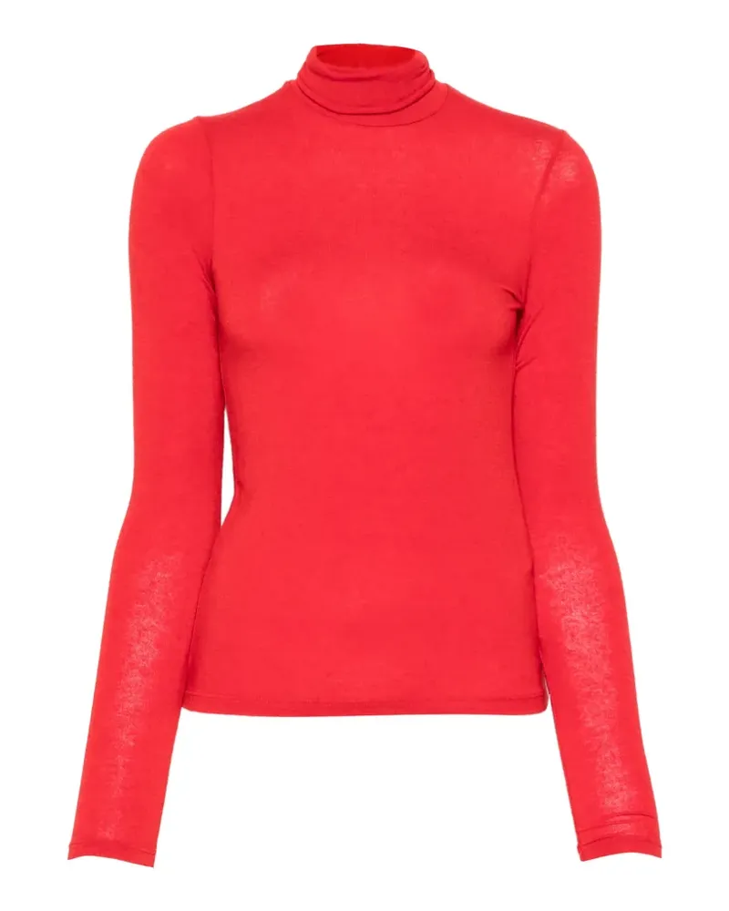 TELA Matilde Langarmshirt mit Rollkragen - Rot Rot