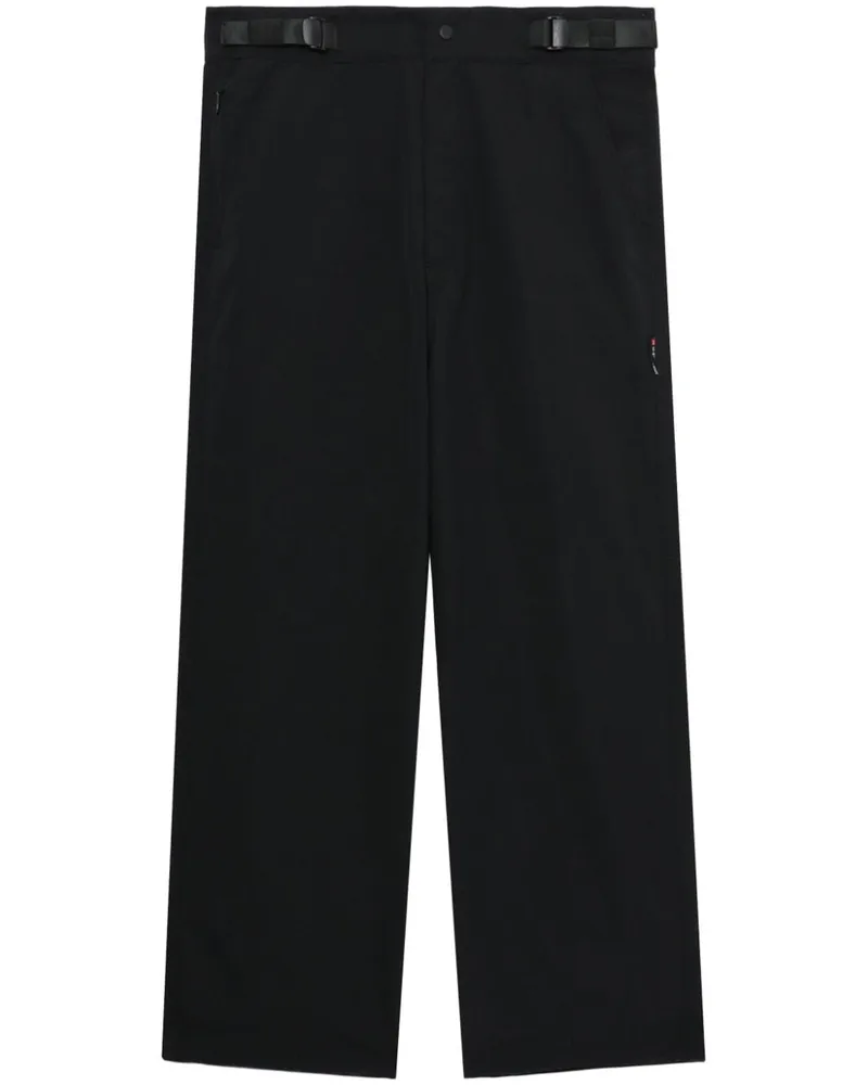 Izzue Hose mit weitem Bein - Schwarz Schwarz