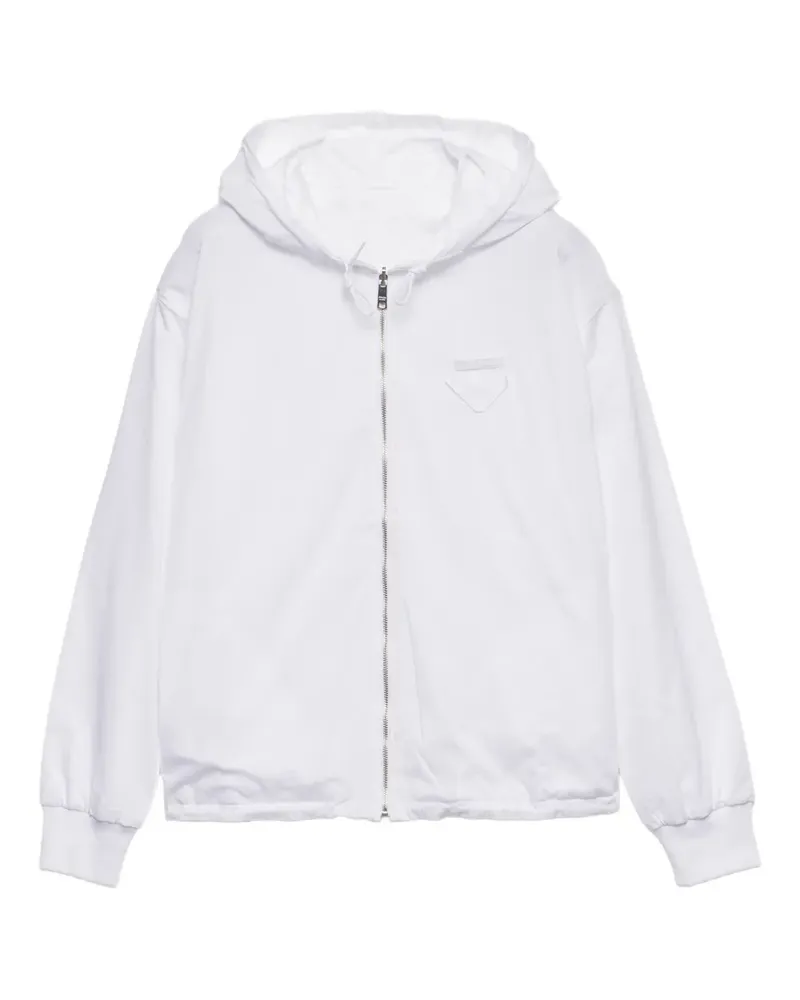 Prada Jacke aus Re-Nylon - Weiß Weiß