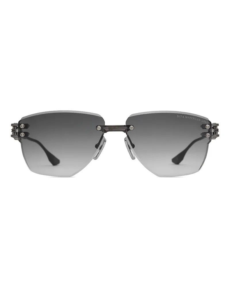 DITA rimless geometric-frame sunglasses - Schwarz Schwarz