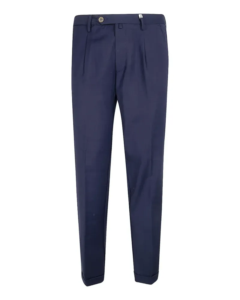 MYTHS pleated wool trousers - Blau Blau