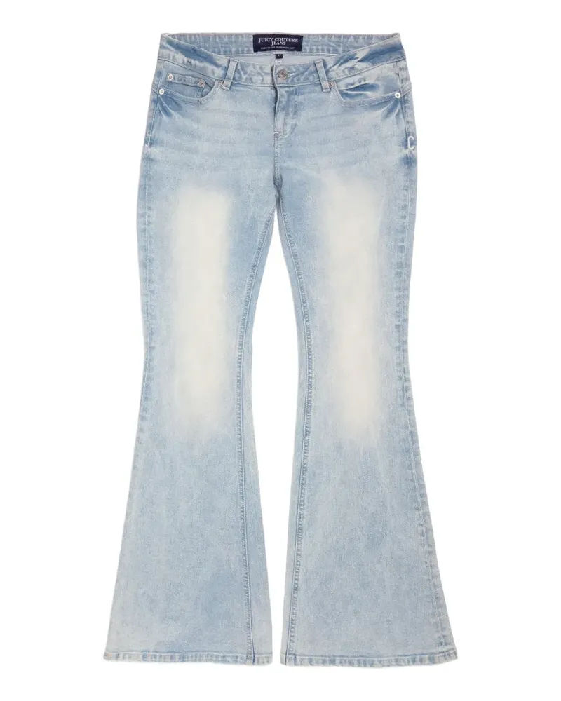Juicy Couture Schlagjeans mit Diamanté-Verzierung - Blau Blau